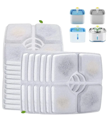 Set X4 Filtros de Repuesto para Fuente de Agua (Cuadrado)